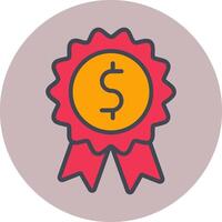 Dollar Badge Vector Icon