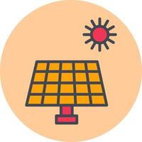 icono de vector de panel solar