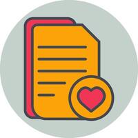 Favourite Document Vector Icon