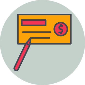 Write Cheque Vector Icon