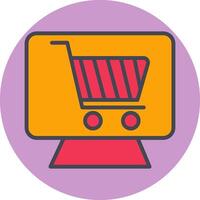 icono de vector de tienda web