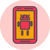 icono de vector de Android