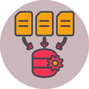 Data Processing Vector Icon