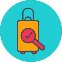 Luggage Inspection Vector Icon