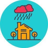 icono de vector de lluvia