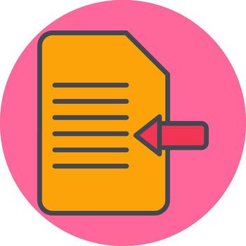 Import Document Vector Icon