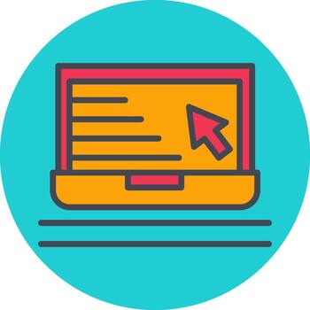 icono de vector de cursor