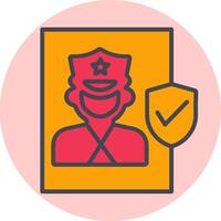 Cinema Security Guard Vector Icon