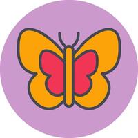 icono de vector de mariposa