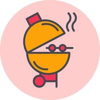 icono de vector de barbacoa