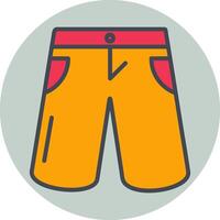 icono de vector de pantalones cortos