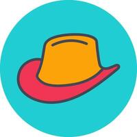 icono de vector de sombrero