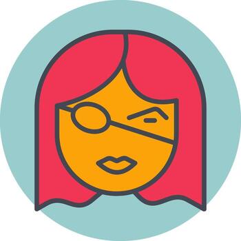 icono de vector de parche en el ojo