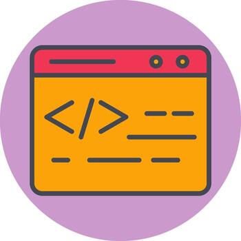 Web Coding Vector Icon