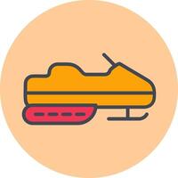 Snowmobile Vector Icon