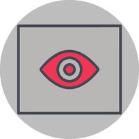 icono de vector de exploración ocular