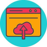 Upload Web Vector Icon