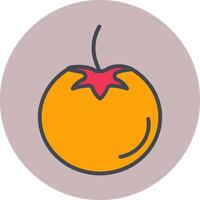 icono de vector de tomate