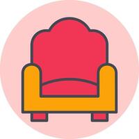 Single Sofa Vector Icon