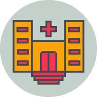 icono de vector de hospital