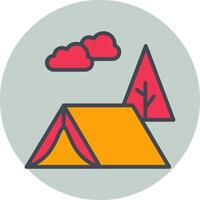 Tent Vector Icon