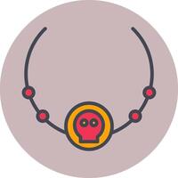 icono de vector de collar pirata