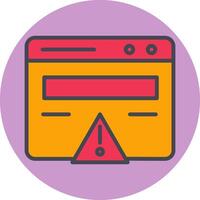 Web Error Vector Icon