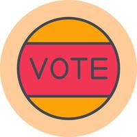 icono de vector de voto