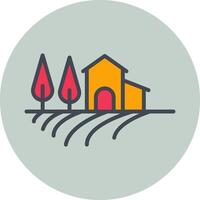 Farm House Vector Icon