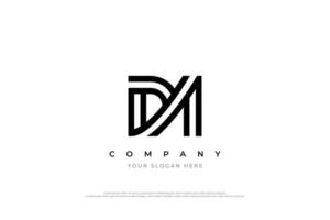 Initial Letter DM Logo Design vector