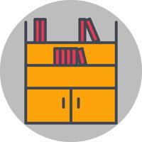 Book Shelf Vector Icon