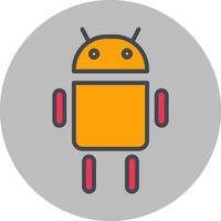 icono de vector de Android