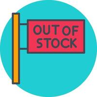 Out of Stock Vector Icon