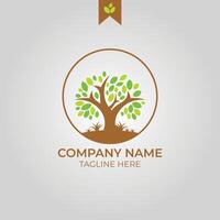 Tree business logo design vector design