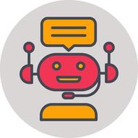 Chat Bot Vector Icon