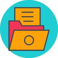 List Folder Vector Icon