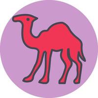icono de vector de camello