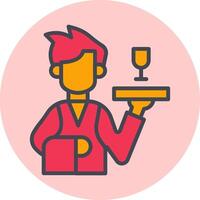 Waiter Vector Icon