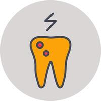 Toothache And Plaque Vector Icon