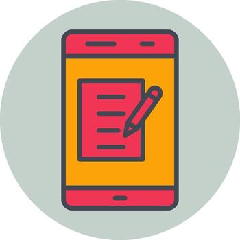 icono de vector de notas