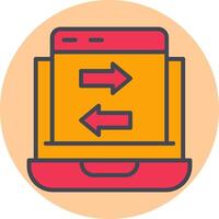 Data Transfer Vector Icon