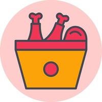 Fried Chicken Vector Icon