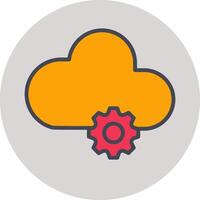 Cloud Computing Vector Icon