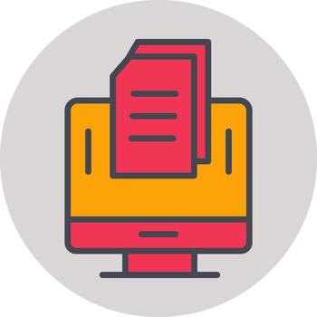 icono de vector de documento