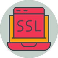 icono de vector de ssl