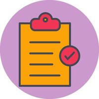 Booking Checklist Vector Icon