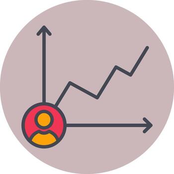 Candidate Graph Vector Icon