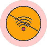 sin icono de vector wifi