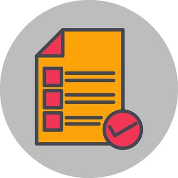 Valid Document Vector Icon