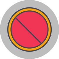 icono de vector prohibido